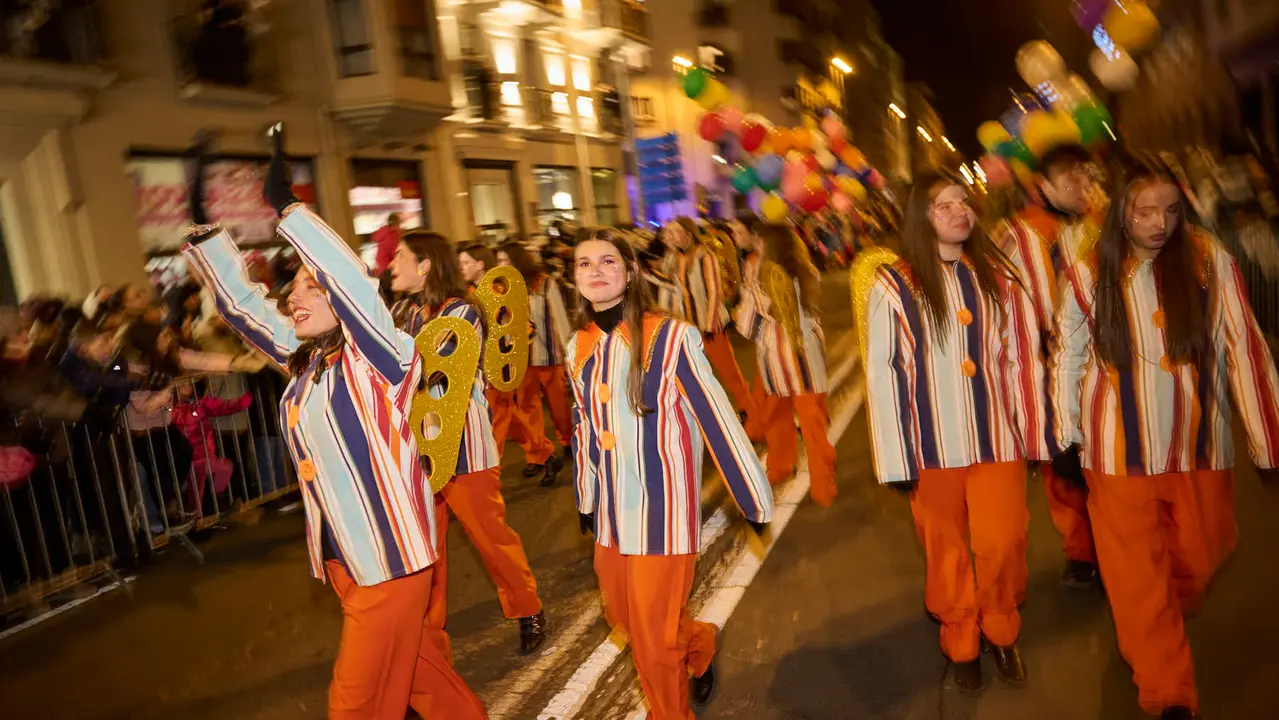 Pamplona recibe a los Reyes Magos durante la Cabalgata 2026. PABLO LASAOSA