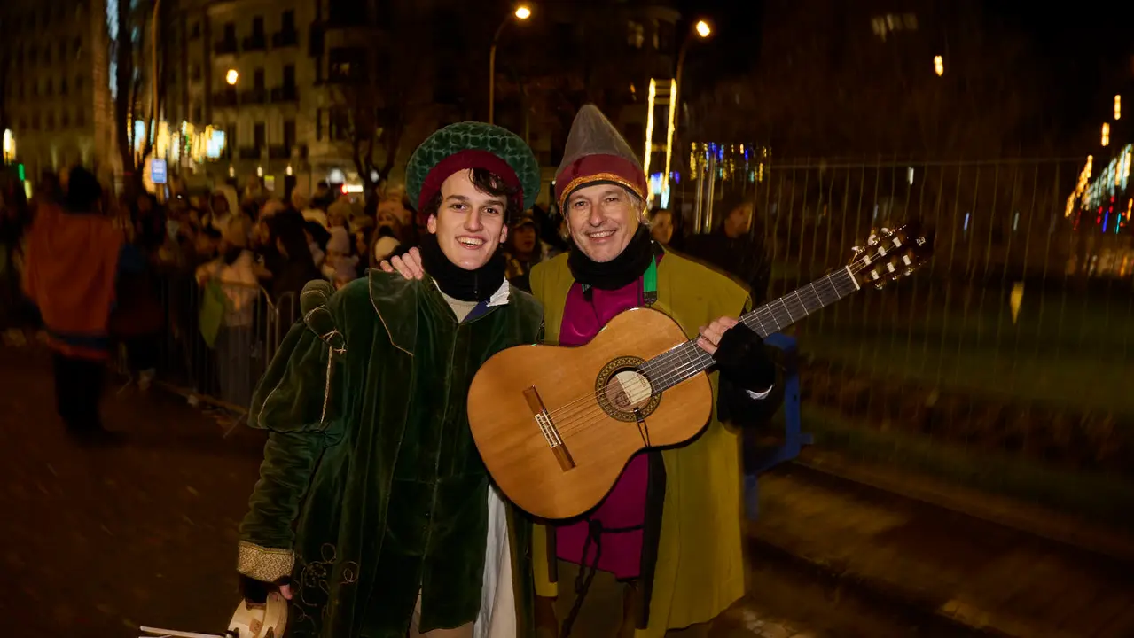 Pamplona recibe a los Reyes Magos durante la Cabalgata 2026. PABLO LASAOSA