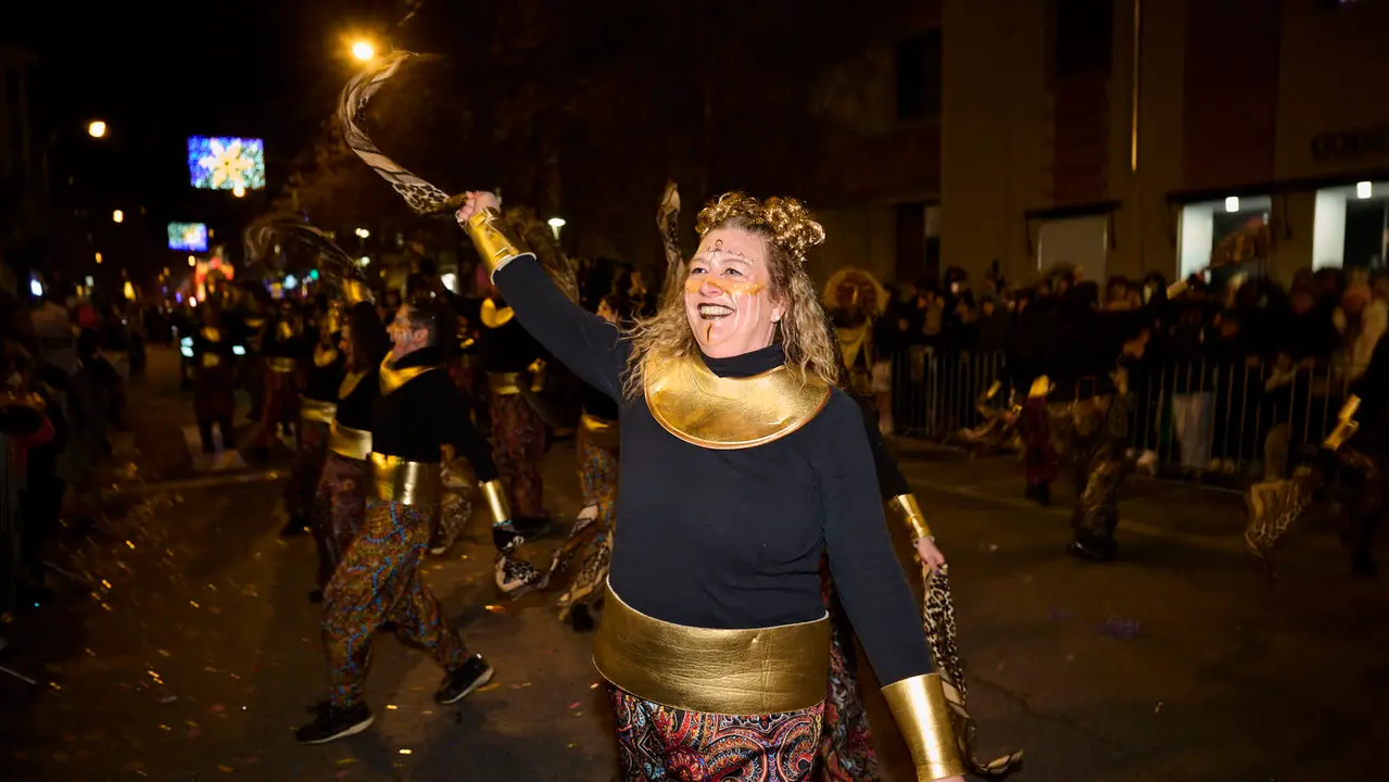 Pamplona recibe a los Reyes Magos durante la Cabalgata 2026. PABLO LASAOSA