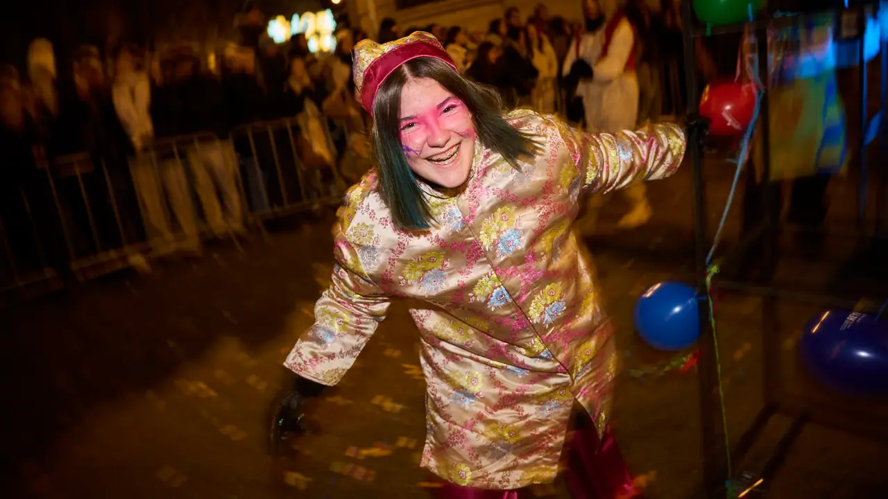Pamplona recibe a los Reyes Magos durante la Cabalgata 2026. PABLO LASAOSA