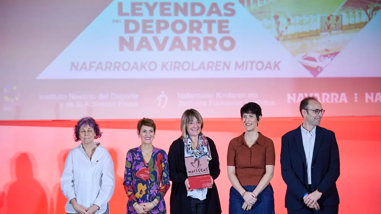 La presidenta del Gobierno de Navarra, Mar&iacute;a Chivite, preside el acto de reconocimiento a los deportistas navarros que han recibido la Medalla de Oro al M&eacute;rito Deportivo. Estar&aacute;n presentes la ministra Elma Saiz, el vicepresidente primero del Gobierno foral, Javier Rem&iacute;rez y la consejera de Cultura, Deporte y Turismo, Rebeca Esnaola. PABLO LASAOSA