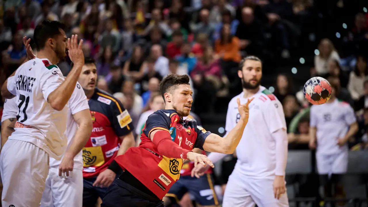 Torneo Internacional de Espa&ntilde;a de Balonmano en el que los Hispanos se han enfrentado a Portugal. PABLO LASAOSA