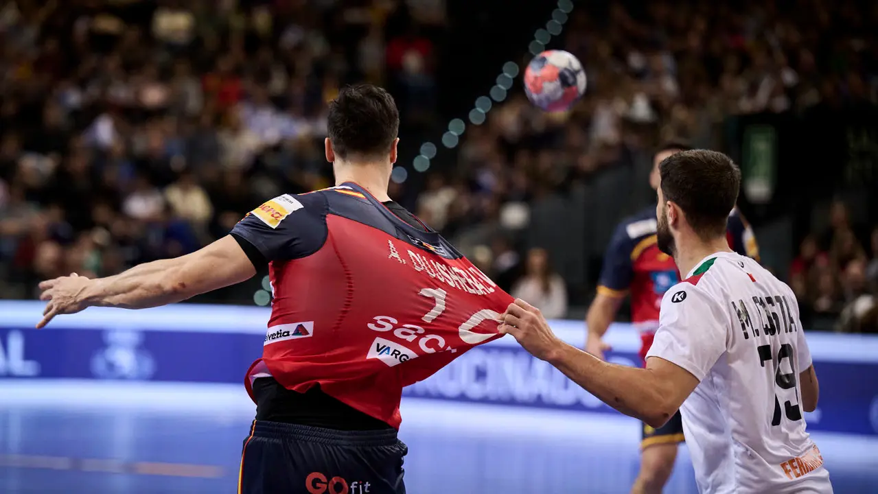 Torneo Internacional de Espa&ntilde;a de Balonmano en el que los Hispanos se han enfrentado a Portugal. PABLO LASAOSA