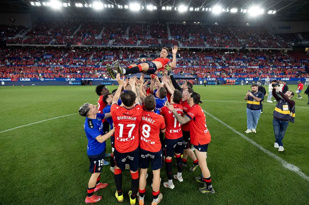 Despedida del jugador del C.A. Osasuna Unai Garc&iacute;a en el partido Osasuna &ndash; Espanyol del pasado 25 de mayo del 2025.
MIKEL SAIZ / C.A. OSASUNA