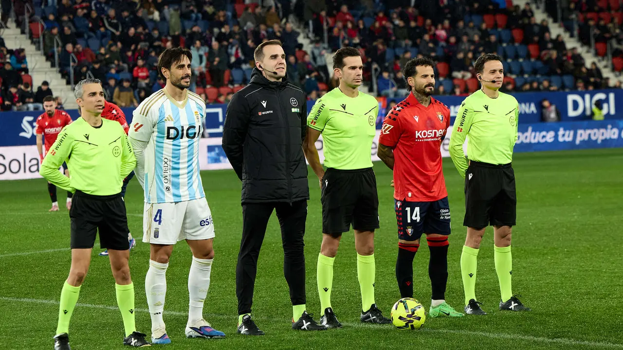 Partido de La Liga EA Sports entre CA Osasuna y Real Oviedo disputado en el estadio de El Sadar en Pamplona. I&Ntilde;IGO ALZUGARAY