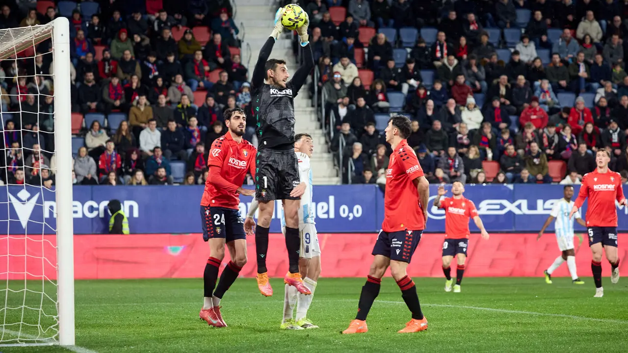 Partido de La Liga EA Sports entre CA Osasuna y Real Oviedo disputado en el estadio de El Sadar en Pamplona. I&Ntilde;IGO ALZUGARAY