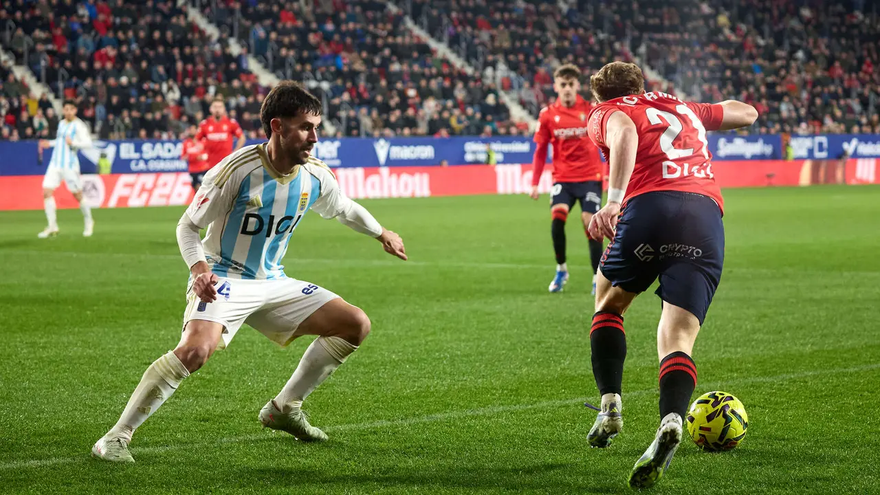 Partido de La Liga EA Sports entre CA Osasuna y Real Oviedo disputado en el estadio de El Sadar en Pamplona. I&Ntilde;IGO ALZUGARAY