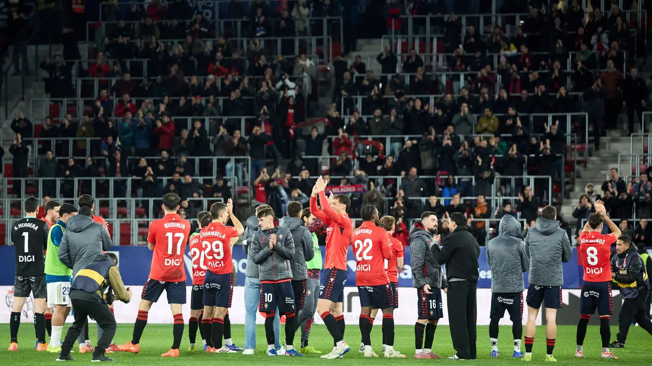 Partido de La Liga EA Sports entre CA Osasuna y Real Oviedo disputado en el estadio de El Sadar en Pamplona. I&Ntilde;IGO ALZUGARAY