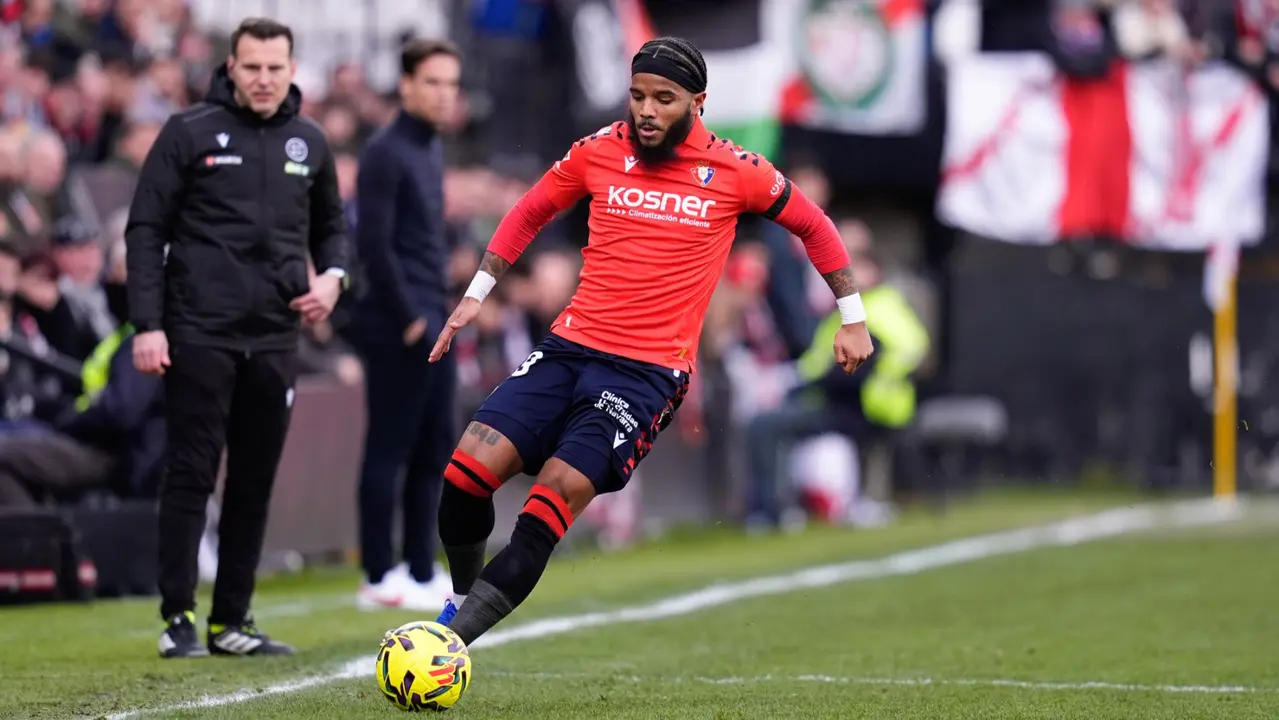 Victoria de Osasuna en el campo del Rayo Vallecano. EUROPA PRESS(1)