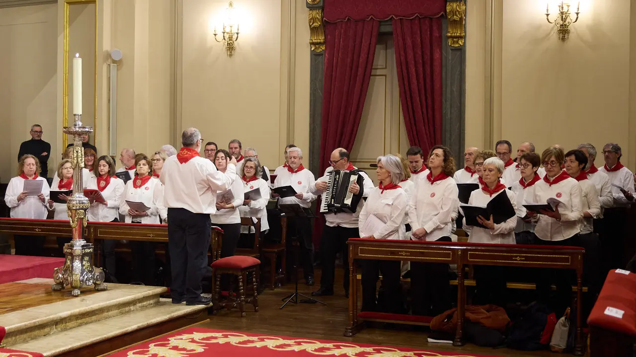 Misa correspondiente al segundo pelda&ntilde;o de la escalera de San Ferm&iacute;n 2026. I&Ntilde;IGO ALZUGARAY