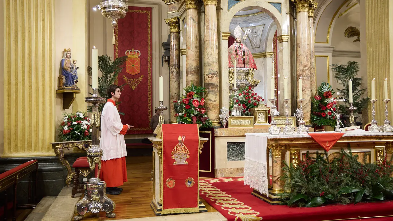 Misa correspondiente al segundo pelda&ntilde;o de la escalera de San Ferm&iacute;n 2026. I&Ntilde;IGO ALZUGARAY