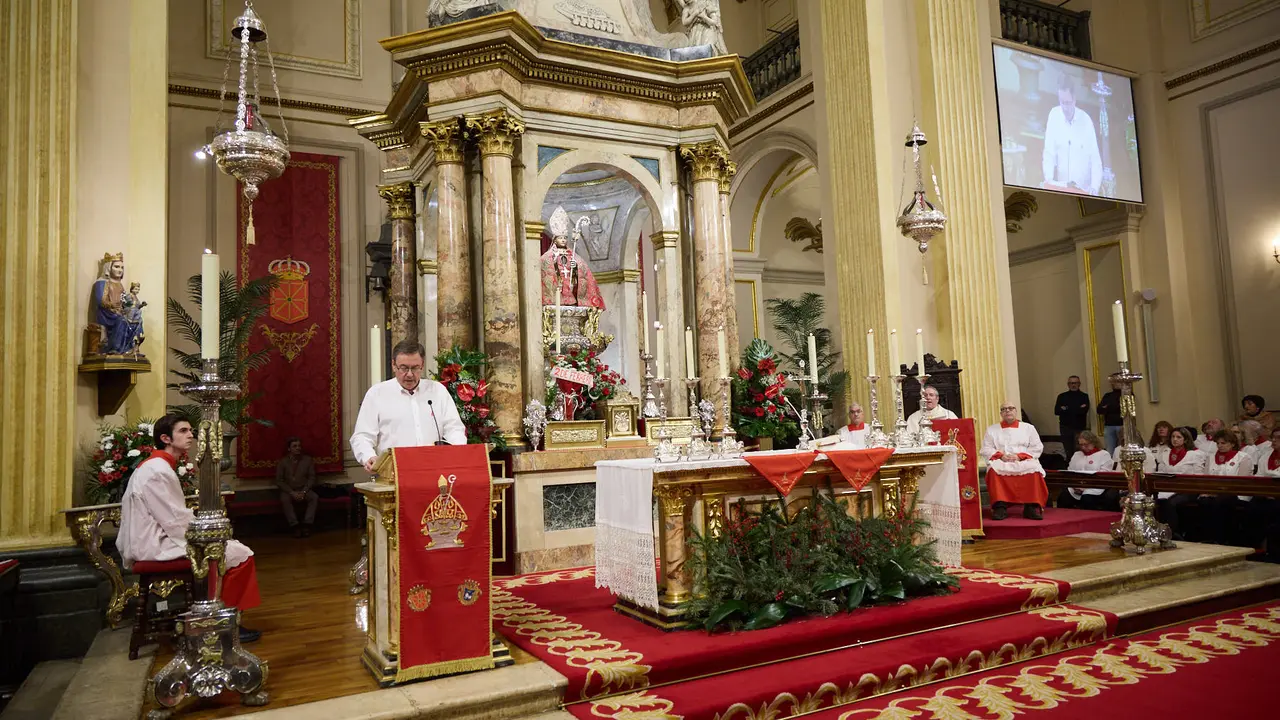 Misa correspondiente al segundo pelda&ntilde;o de la escalera de San Ferm&iacute;n 2026. I&Ntilde;IGO ALZUGARAY