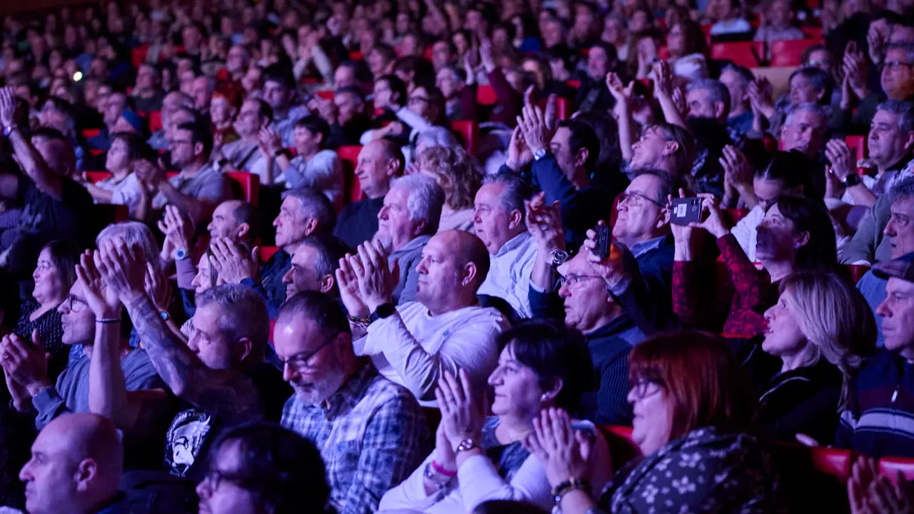 Medina Azahara celebra un concierto en Baluarte durante su gira 2026. PABLO LASAOSA