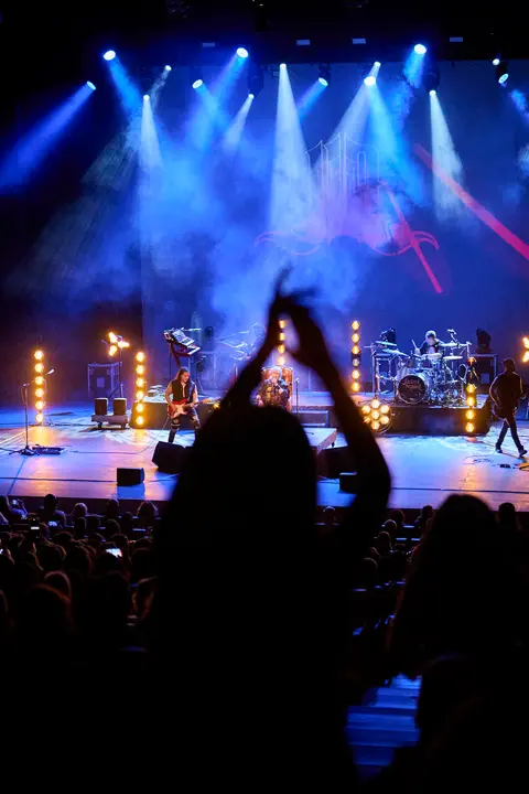 Medina Azahara celebra un concierto en Baluarte durante su gira 2026. PABLO LASAOSA