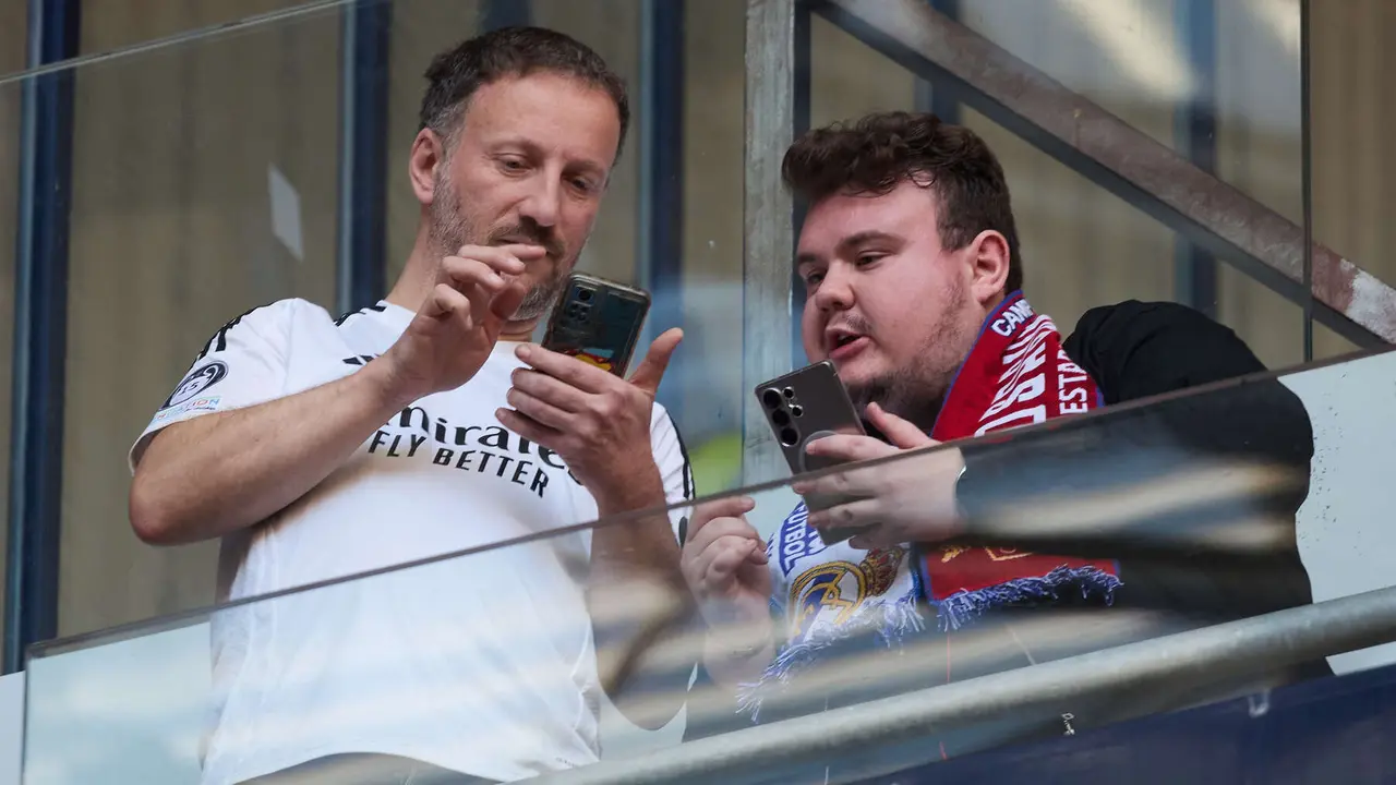 La grada del estadio de El Sadar durante el partido de La Liga EA Sports entre CA Osasuna y Real Madrid CF disputado en Pamplona. I&Ntilde;IGO ALZUGARAY