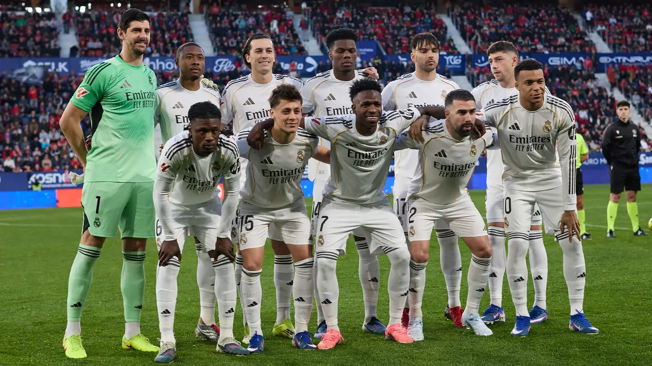 Partido de La Liga EA Sports entre CA Osasuna y Real Madrid CF disputado en el estadio de El Sadar en Pamplona. I&Ntilde;IGO ALZUGARAY