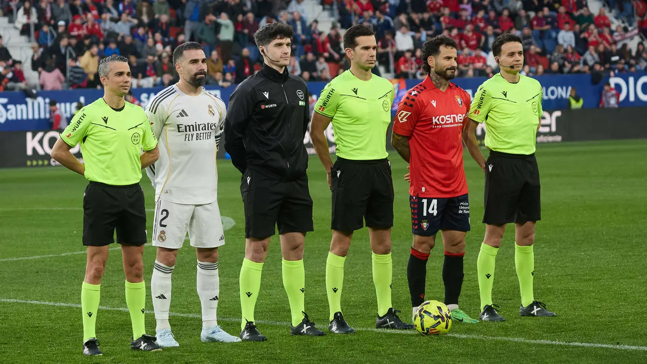 Partido de La Liga EA Sports entre CA Osasuna y Real Madrid CF disputado en el estadio de El Sadar en Pamplona. I&Ntilde;IGO ALZUGARAY