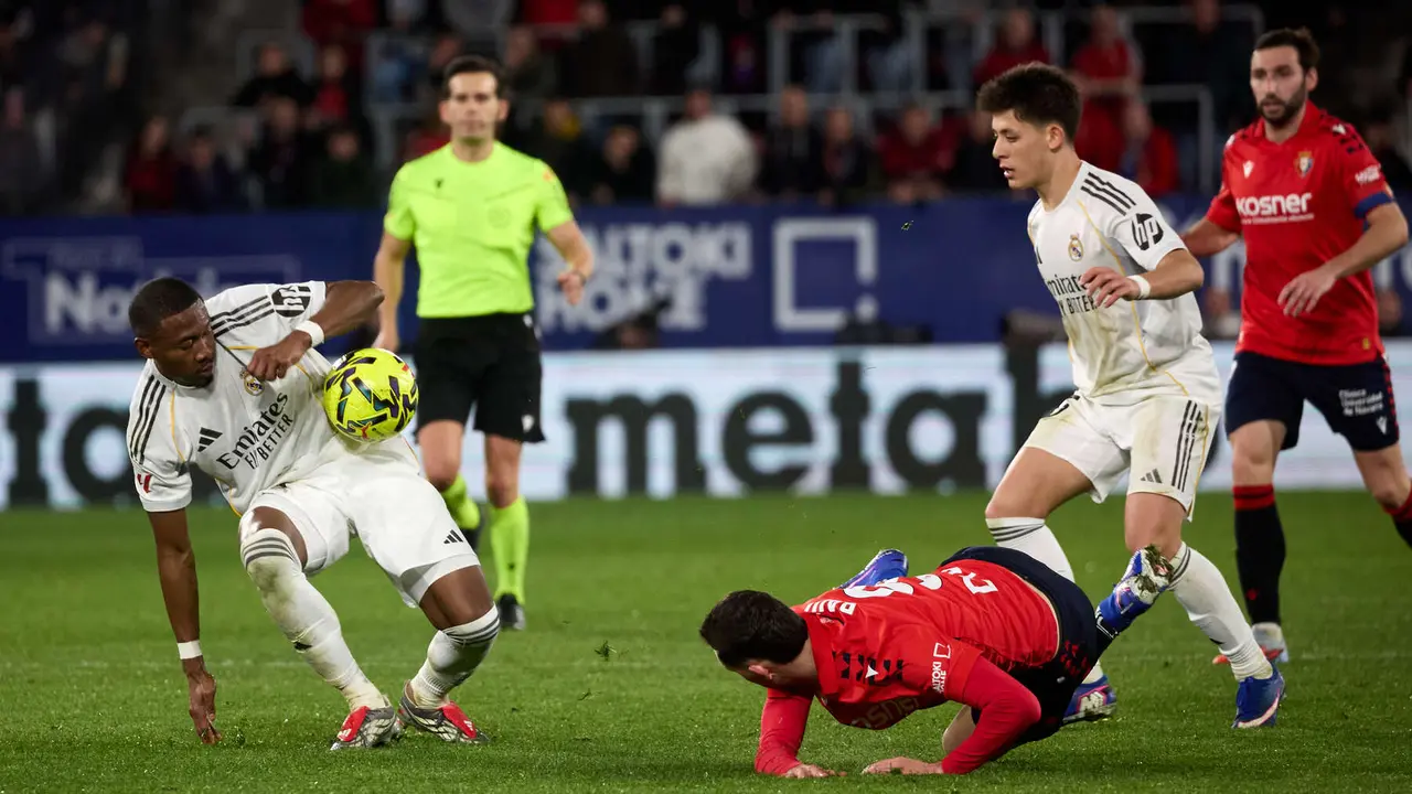 Partido de La Liga EA Sports entre CA Osasuna y Real Madrid CF disputado en el estadio de El Sadar en Pamplona. I&Ntilde;IGO ALZUGARAY