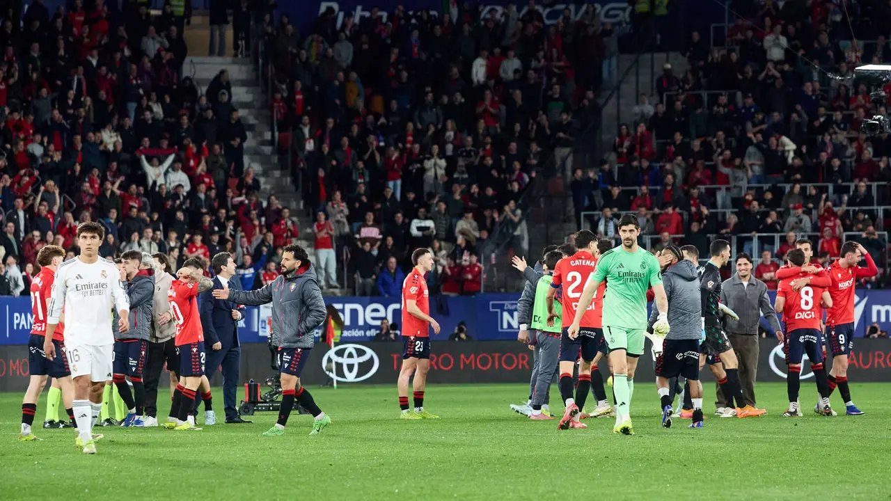 Partido de La Liga EA Sports entre CA Osasuna y Real Madrid CF disputado en el estadio de El Sadar en Pamplona. I&Ntilde;IGO ALZUGARAY