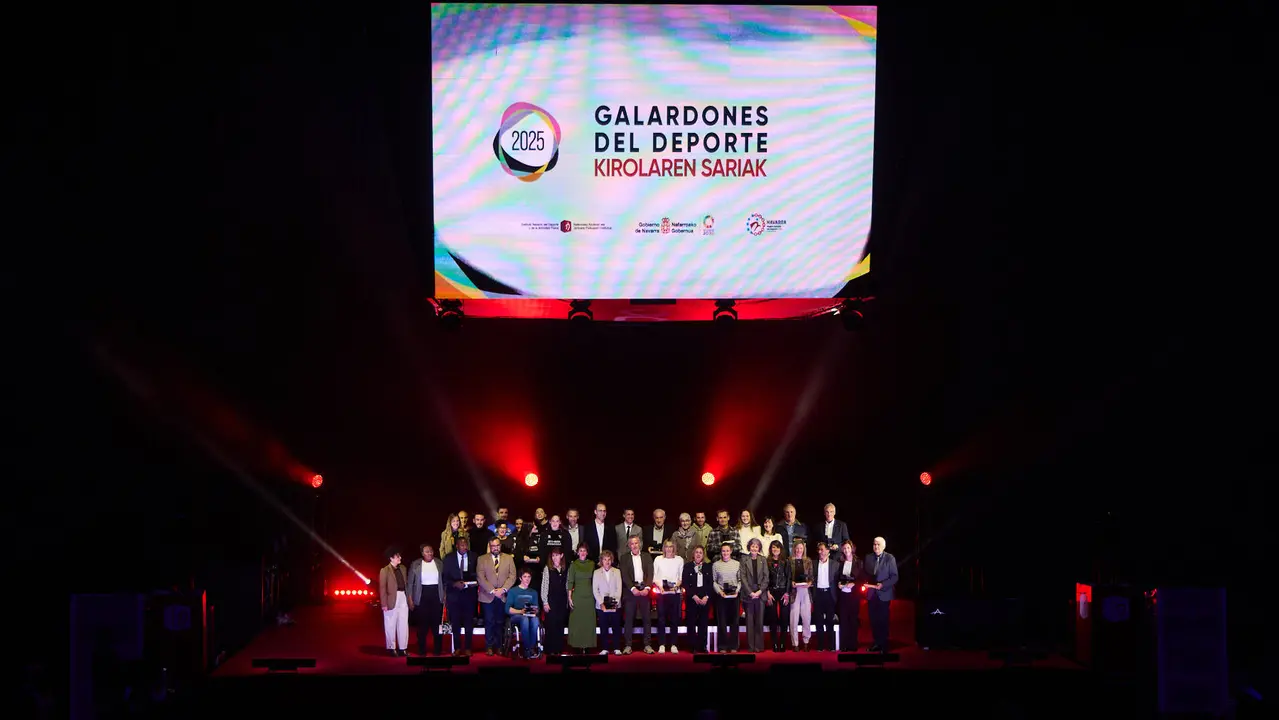 Gala del Deporte 2025, en la que se entregan los galardones a deportistas, equipos y entidades de Navarra m&aacute;s destacados el pasado a&ntilde;o. I&Ntilde;IGO ALZUGARAY