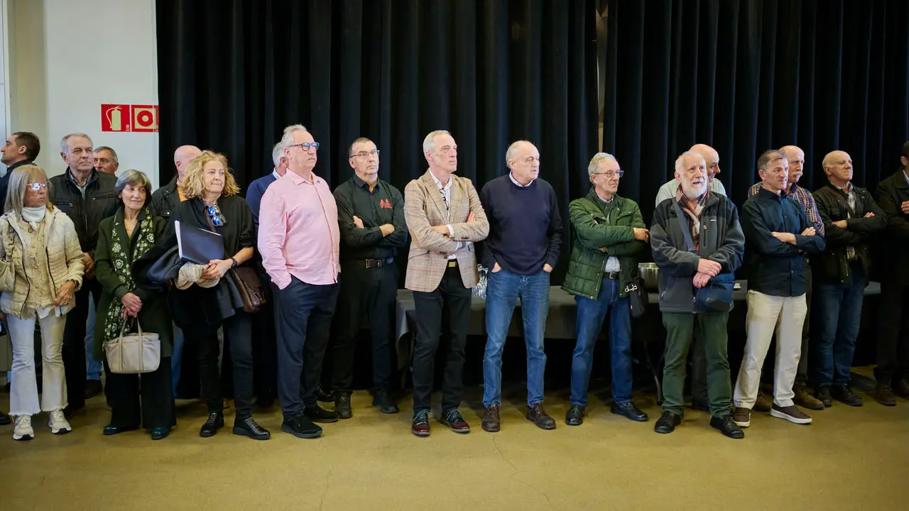 Homenaje a los agentes jubilados dentro de la semana del patr&oacute;n de la Polic&iacute;a Foral. PABLO LASAOSA