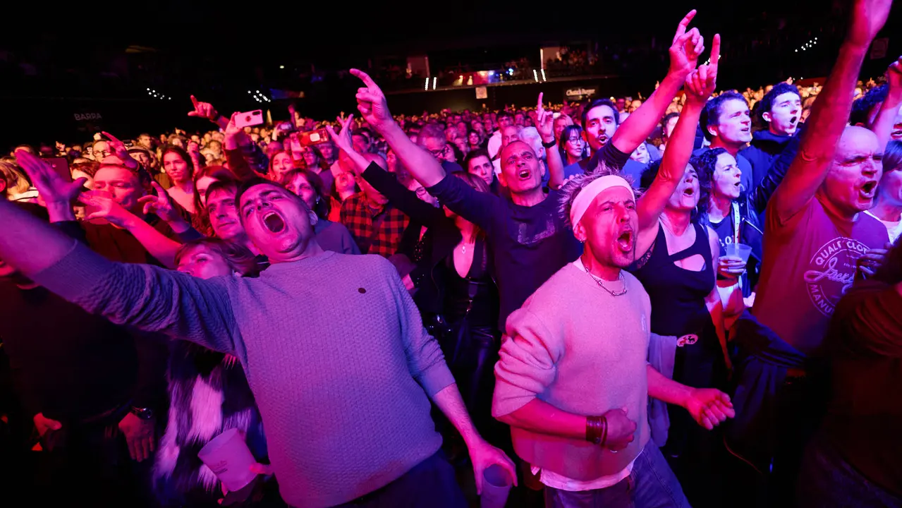 Concierto de Celtas Cortos dentro de su gira "40 a&ntilde;os Contando Cuentos" en el pabell&oacute;n Navarra Arena de Pamplona. I&Ntilde;IGO ALZUGARAY