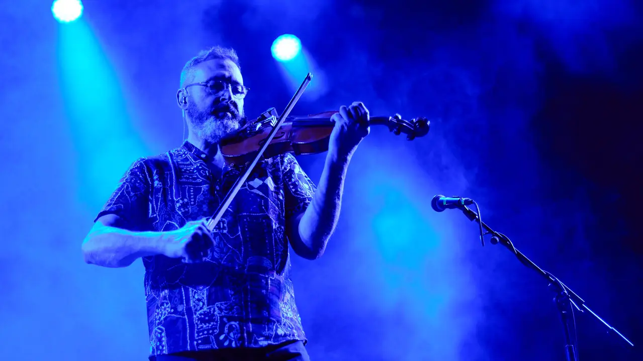 Concierto de Celtas Cortos dentro de su gira "40 a&ntilde;os Contando Cuentos" en el pabell&oacute;n Navarra Arena de Pamplona. I&Ntilde;IGO ALZUGARAY