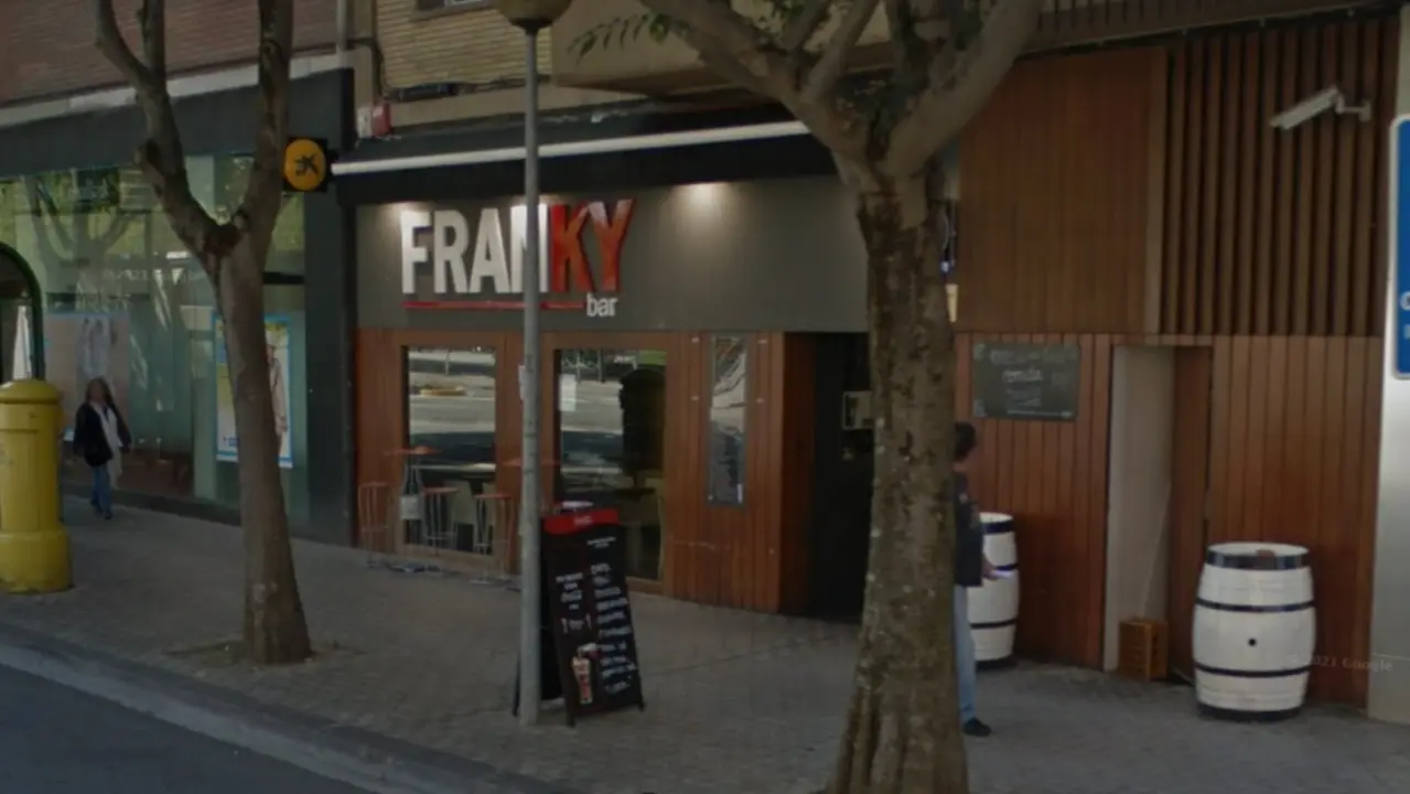 Imagen del bar Franky en la calle San Roque de Pamplona. GOOGLE MAPS