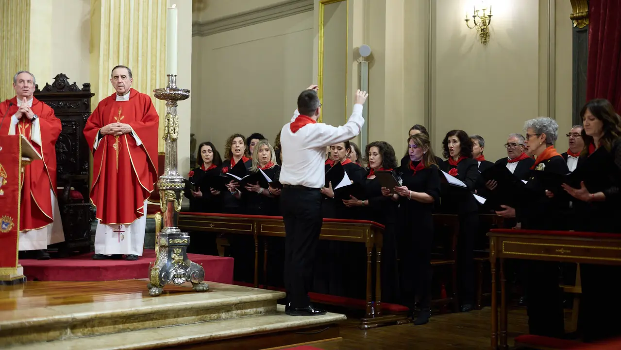 Misa correspondiente al tercer pelda&ntilde;o de la escalera de San Ferm&iacute;n 2026. I&Ntilde;IGO ALZUGARAY