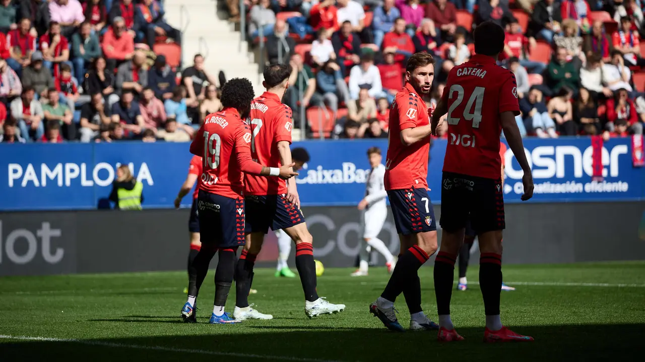 Partido de La Liga EA Sports entre CA Osasuna y RCD Mallorca disputado en el estadio de El Sadar en Pamplona. I&Ntilde;IGO ALZUGARAY