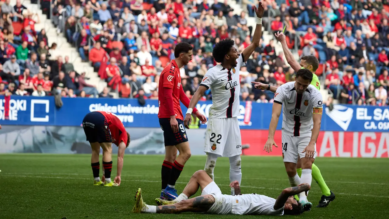 Partido de La Liga EA Sports entre CA Osasuna y RCD Mallorca disputado en el estadio de El Sadar en Pamplona. I&Ntilde;IGO ALZUGARAY