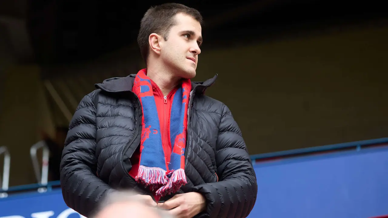 La grada del estadio de El Sadar durante el partido de La Liga EA Sports entre CA Osasuna y RCD Mallorca disputado en Pamplona. I&Ntilde;IGO ALZUGARAY