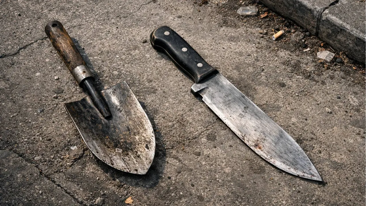 Imagen de archivo de una pala y un cuchillo generada con inteligencia artificial. CHAT GPT