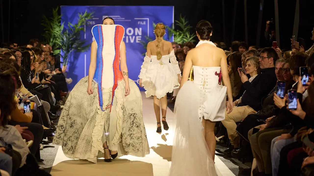 V edici&oacute;n del Fashion Creative, desfile de moda de los alumnos de Dise&ntilde;o de Moda de Creanavarra, en el pabell&oacute;n Navarra Arena de Pamplona. I&Ntilde;IGO ALZUGARAY