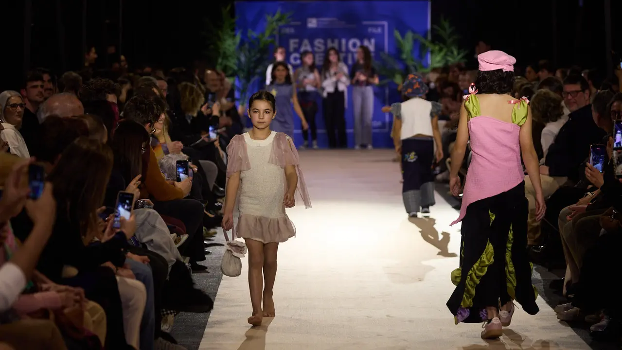 V edici&oacute;n del Fashion Creative, desfile de moda de los alumnos de Dise&ntilde;o de Moda de Creanavarra, en el pabell&oacute;n Navarra Arena de Pamplona. I&Ntilde;IGO ALZUGARAY