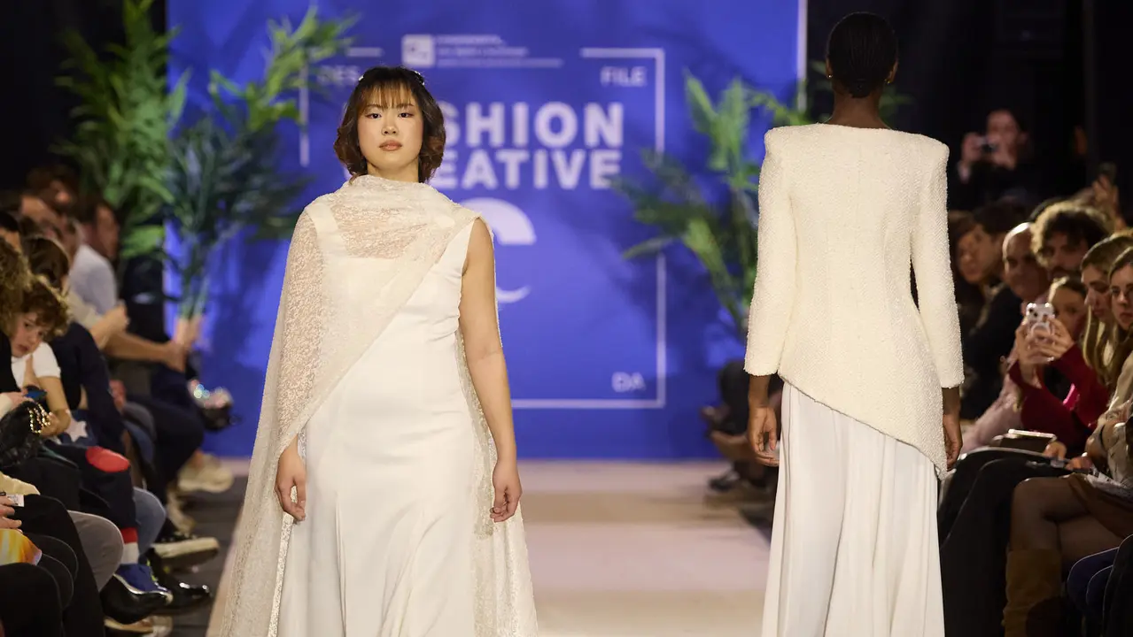 V edici&oacute;n del Fashion Creative, desfile de moda de los alumnos de Dise&ntilde;o de Moda de Creanavarra, en el pabell&oacute;n Navarra Arena de Pamplona. I&Ntilde;IGO ALZUGARAY