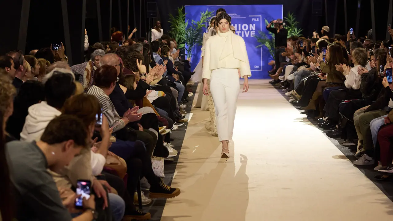 V edici&oacute;n del Fashion Creative, desfile de moda de los alumnos de Dise&ntilde;o de Moda de Creanavarra, en el pabell&oacute;n Navarra Arena de Pamplona. I&Ntilde;IGO ALZUGARAY