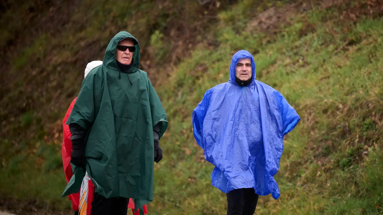 Miles de personas peregrinan a Javier durante la segunda Javierada de 2026. PABLO LASAOSA