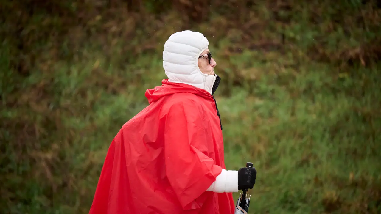 Miles de personas peregrinan a Javier durante la segunda Javierada de 2026. PABLO LASAOSA