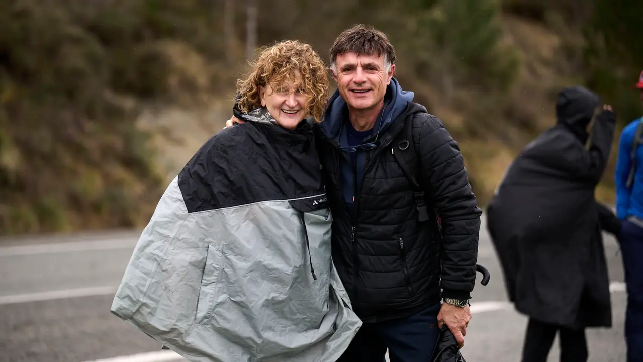 Miles de personas peregrinan a Javier durante la segunda Javierada de 2026. PABLO LASAOSA