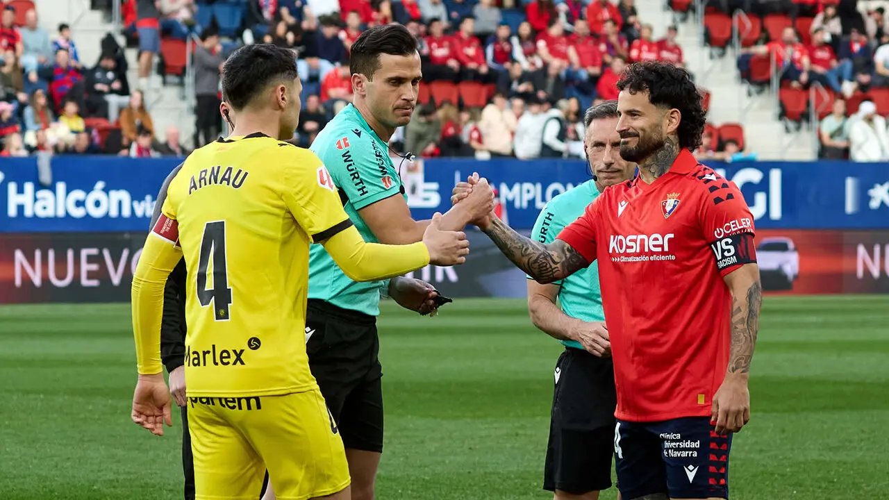 Partido de La Liga EA Sports entre CA Osasuna y Girona FC disputado en el estadio de El Sadar en Pamplona. I&Ntilde;IGO ALZUGARAY
