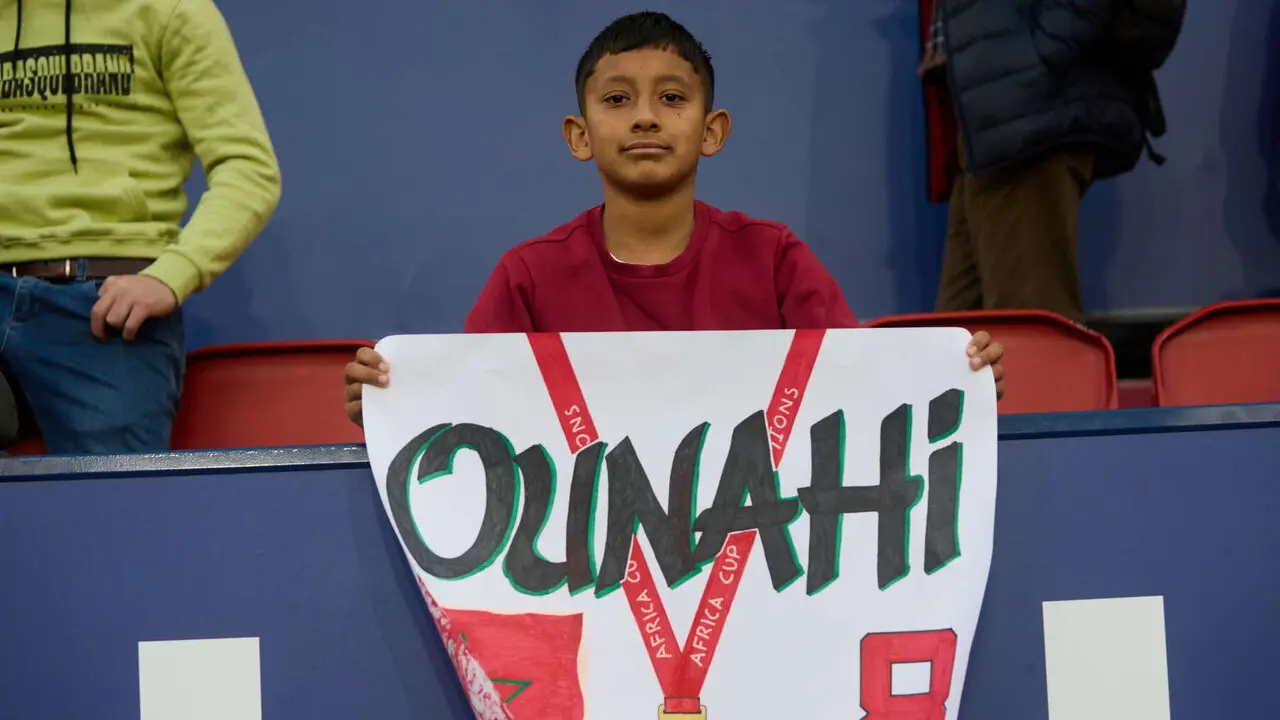 La grada del estadio de El Sadar durante el partido de La Liga EA Sports entre CA Osasuna y Girona FC disputado en Pamplona. I&Ntilde;IGO ALZUGARAY