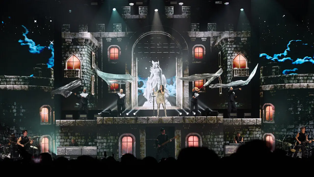 Concierto de Laura Pausini en el pabell&oacute;n Navarra Arena de Pamplona que supone el inicio de su gira mundial Yo Canto World Tour 2026/2027. I&Ntilde;IGO ALZUGARAY