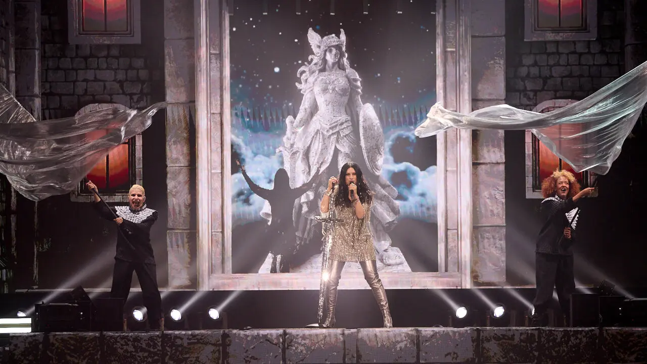 Concierto de Laura Pausini en el pabell&oacute;n Navarra Arena de Pamplona que supone el inicio de su gira mundial Yo Canto World Tour 2026/2027. I&Ntilde;IGO ALZUGARAY