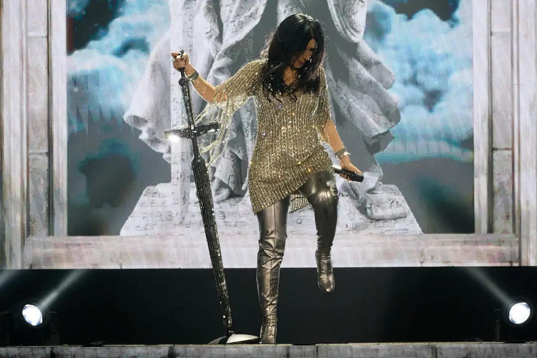 Concierto de Laura Pausini en el pabell&oacute;n Navarra Arena de Pamplona que supone el inicio de su gira mundial Yo Canto World Tour 2026/2027. I&Ntilde;IGO ALZUGARAY