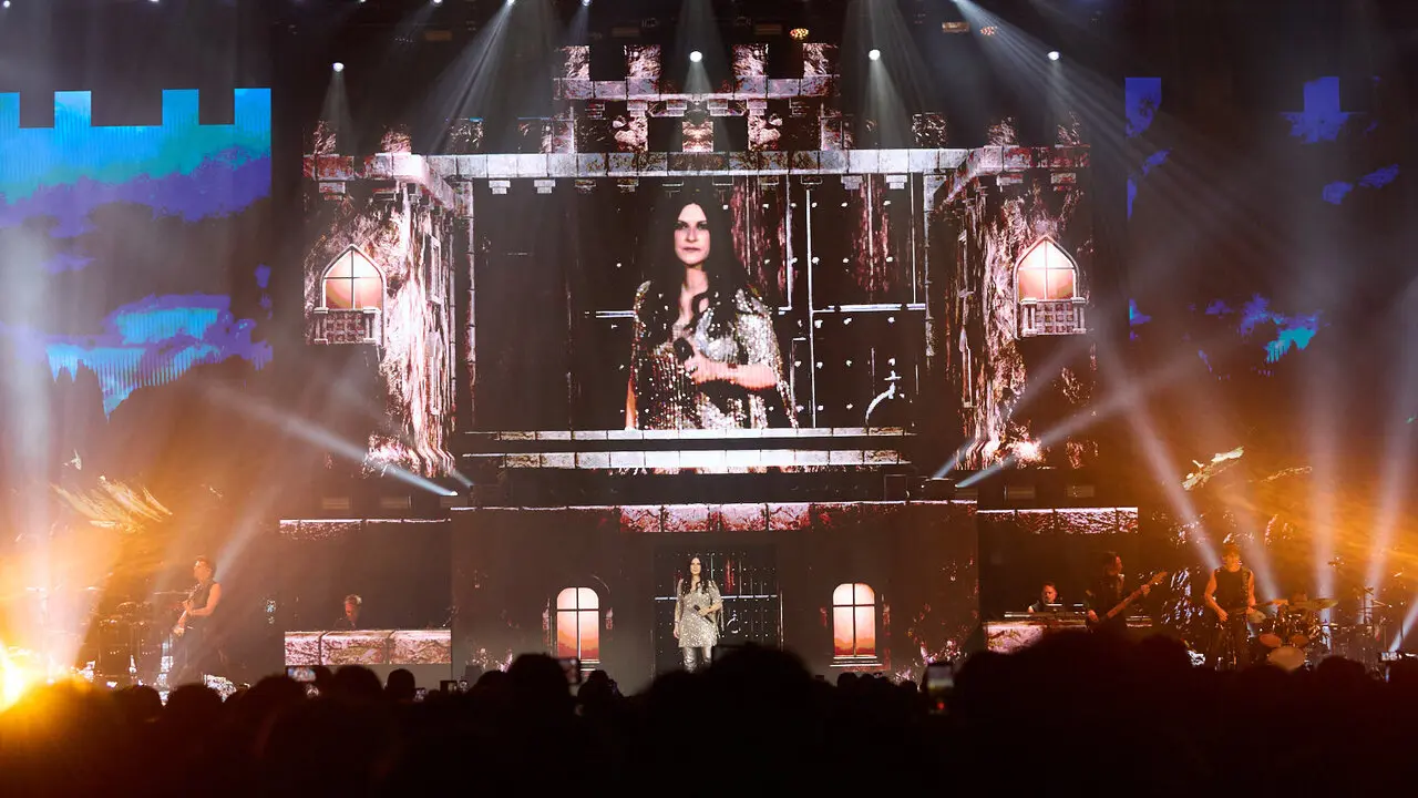 Concierto de Laura Pausini en el pabell&oacute;n Navarra Arena de Pamplona que supone el inicio de su gira mundial Yo Canto World Tour 2026/2027. I&Ntilde;IGO ALZUGARAY