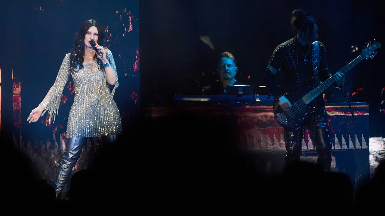 Concierto de Laura Pausini en el pabell&oacute;n Navarra Arena de Pamplona que supone el inicio de su gira mundial Yo Canto World Tour 2026/2027. I&Ntilde;IGO ALZUGARAY