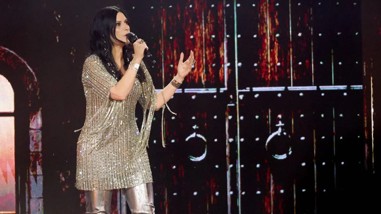 Concierto de Laura Pausini en el pabell&oacute;n Navarra Arena de Pamplona que supone el inicio de su gira mundial Yo Canto World Tour 2026/2027. I&Ntilde;IGO ALZUGARAY