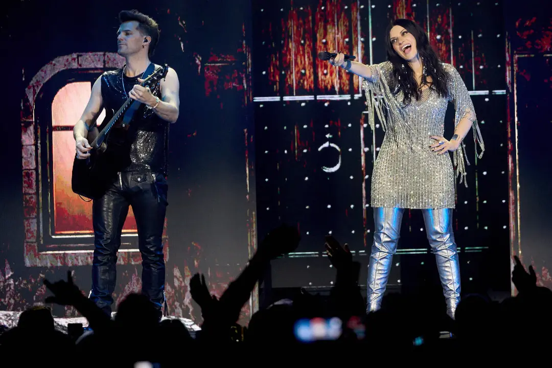 Concierto de Laura Pausini en el pabell&oacute;n Navarra Arena de Pamplona que supone el inicio de su gira mundial Yo Canto World Tour 2026/2027. I&Ntilde;IGO ALZUGARAY