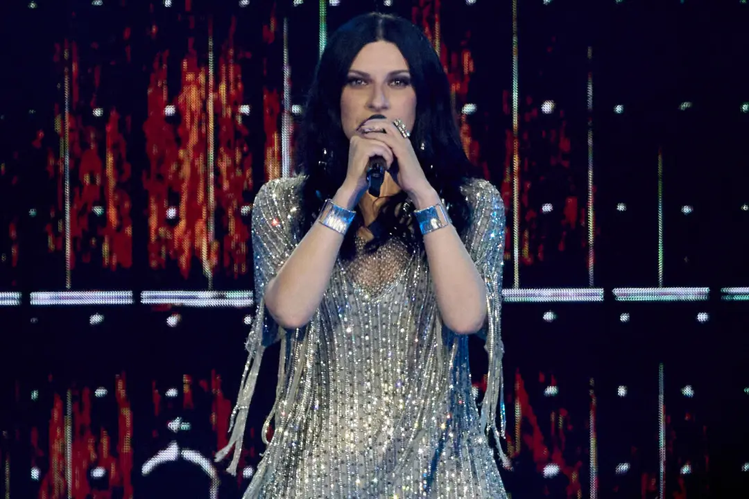 Concierto de Laura Pausini en el pabell&oacute;n Navarra Arena de Pamplona que supone el inicio de su gira mundial Yo Canto World Tour 2026/2027. I&Ntilde;IGO ALZUGARAY